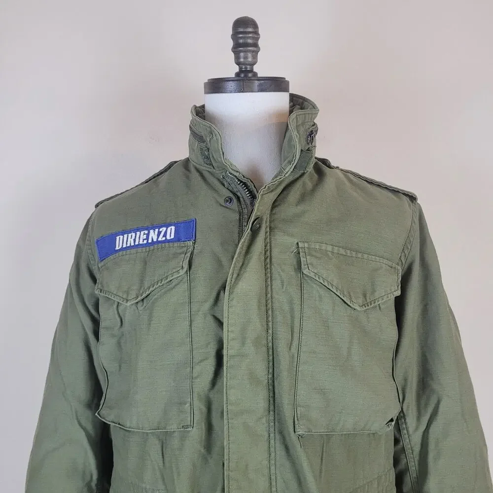 Vintage Alpha Industries M65 Field Jacket Small Short OG107 Vietnam Era Military